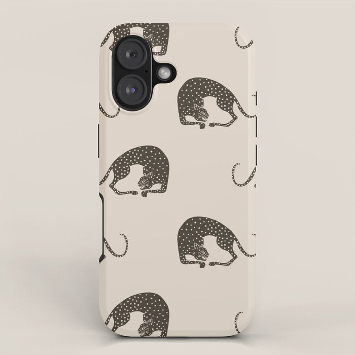 Blockprint Cheetah iPhone Case Gallery Image 1