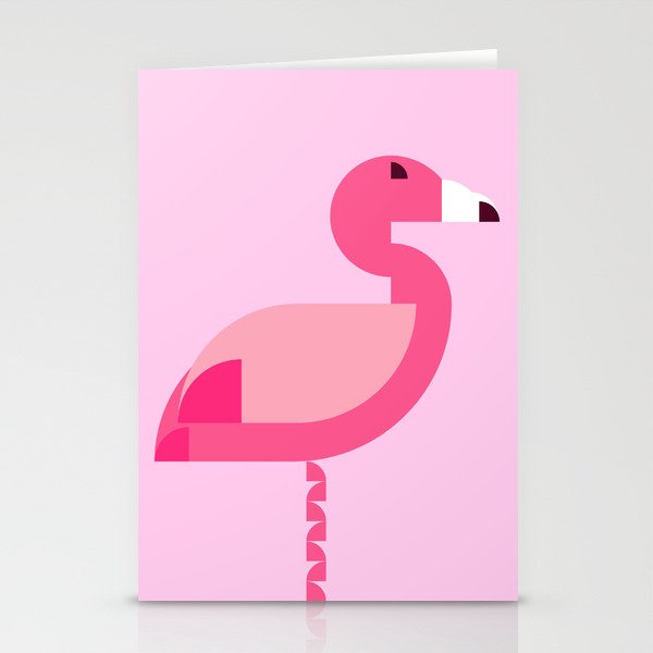 Geometric flamingo Stationery Card Gallery Image 1