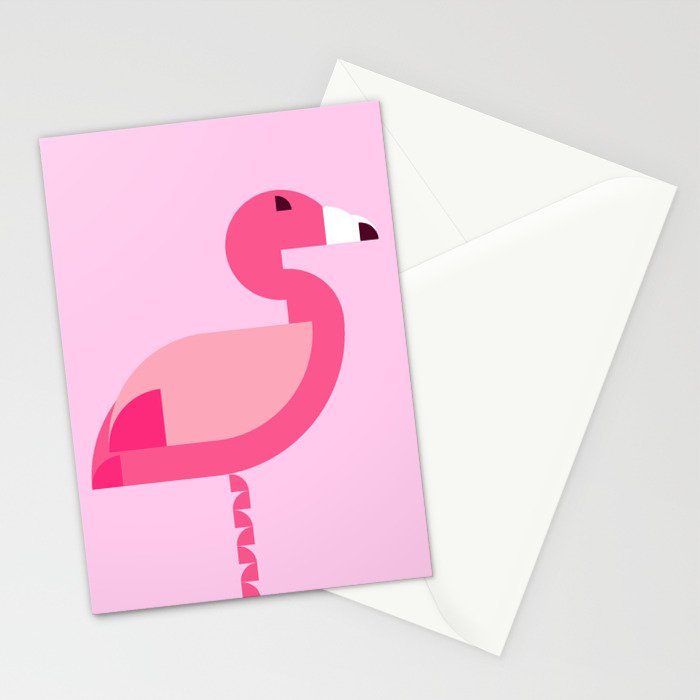 Geometric flamingo Stationery Card Gallery Image 2