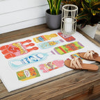 90s Drinks Outdoor Rug Gallery Image 2