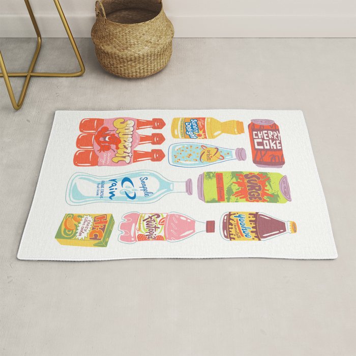 90s Drinks Rug Gallery Image 1