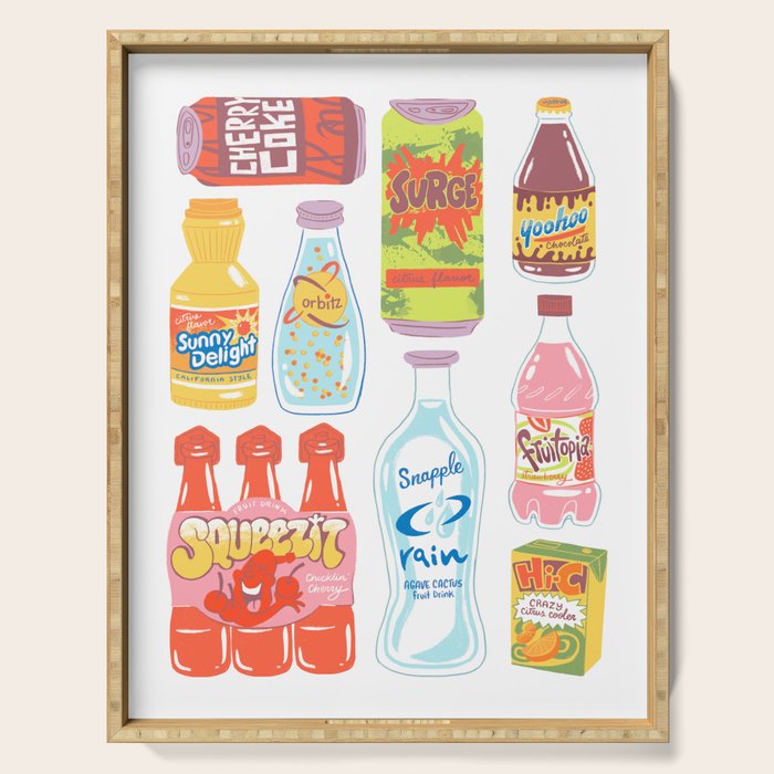 90s Drinks Serving Tray Gallery Image 1
