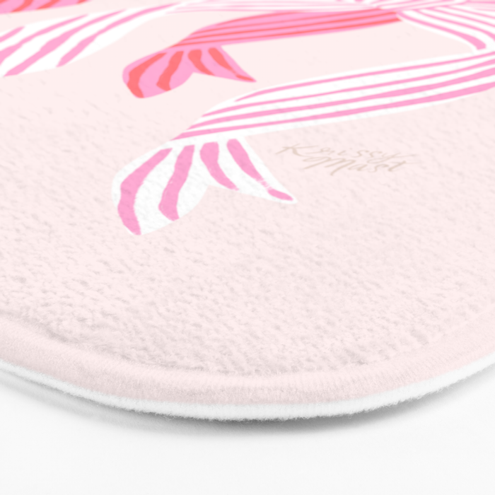 Striped Bows in Pinks Bath Mat Gallery Image 3