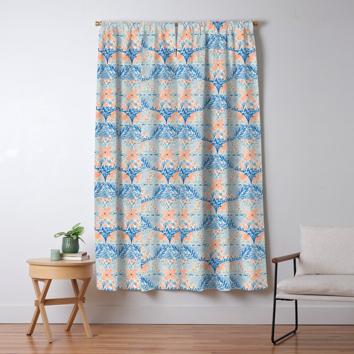 Chic Floral Decor BP Window Curtain Gallery Image 1