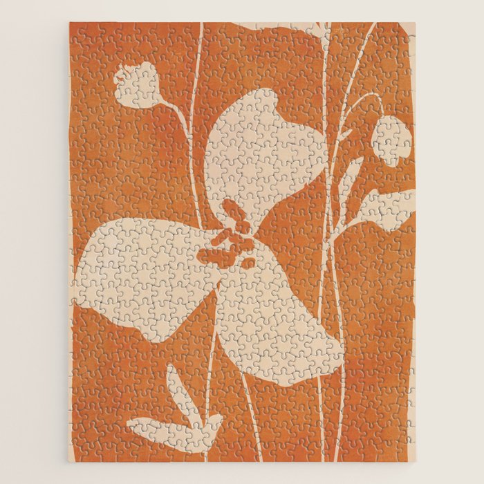 Abstract Minimal Flowers 4 Jigsaw Puzzle Gallery Image 1