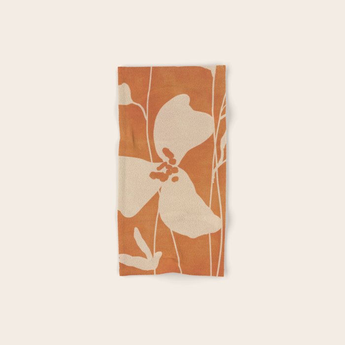 Abstract Minimal Flowers 4 Bath Towel Gallery Image 1