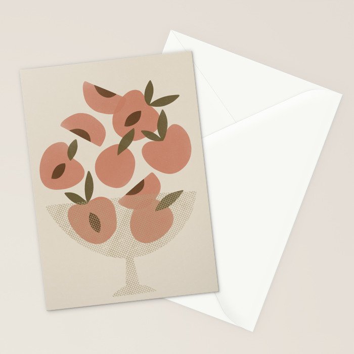 Peach Bowl Stationery Card Gallery Image 2
