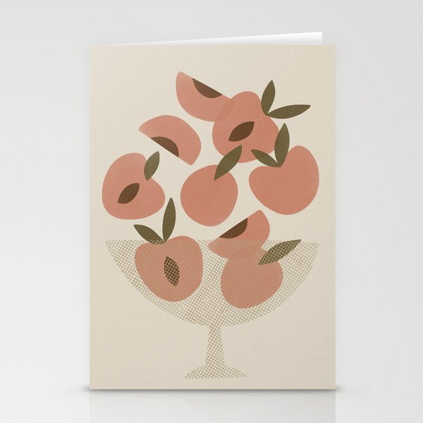 Peach Bowl Stationery Card Gallery Image 1