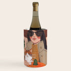 Woman in autumn in warm earth tones Wine Chiller Gallery Image 1
