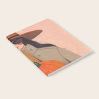 Woman in autumn in warm earth tones Notebook Gallery Image 2