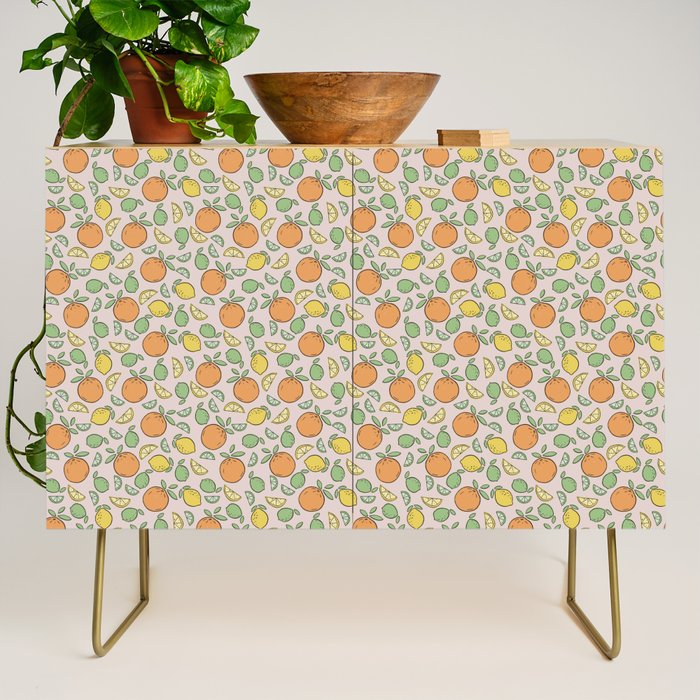 Summer Citrus in Pink Credenza Gallery Image 1
