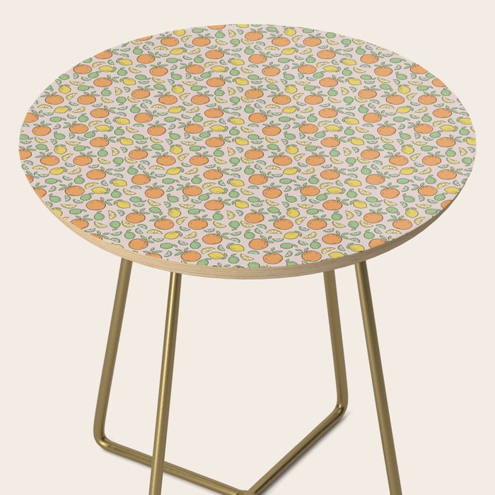 Summer Citrus in Pink Side Table Gallery Image 2