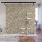 Summer Citrus in Pink Wall Mural Gallery Image 1