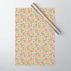 Summer Citrus in Pink Wrapping Paper Gallery Image 1