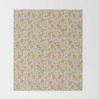 Summer Citrus in Pink Throw Blanket Gallery Image 2
