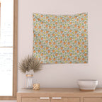 Summer Citrus in Pink Wall Tapestry Gallery Image 2