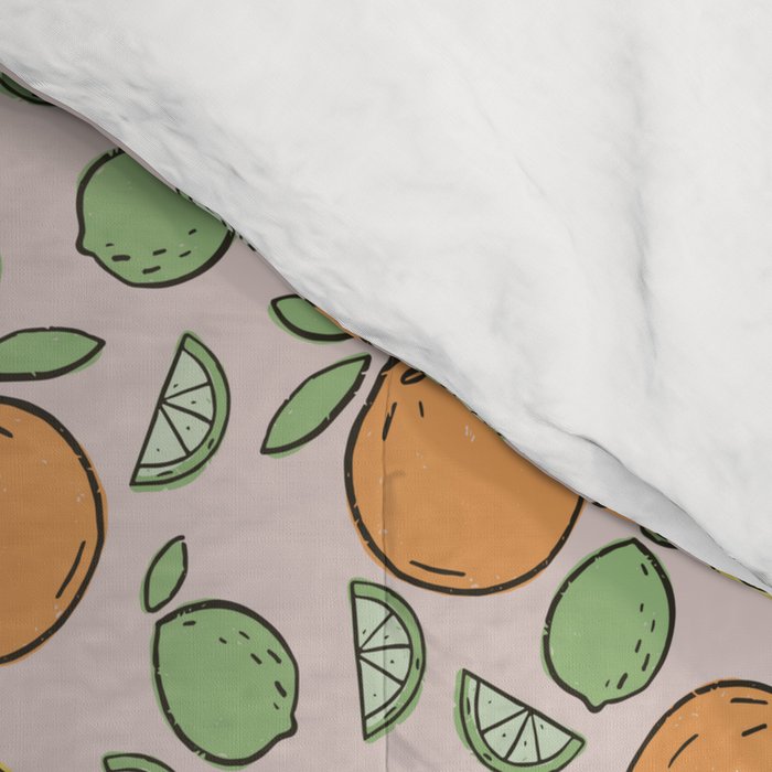 Summer Citrus in Pink Comforter Gallery Image 4