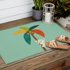 Koala on Coconut Tree Outdoor Rug Gallery Image 2