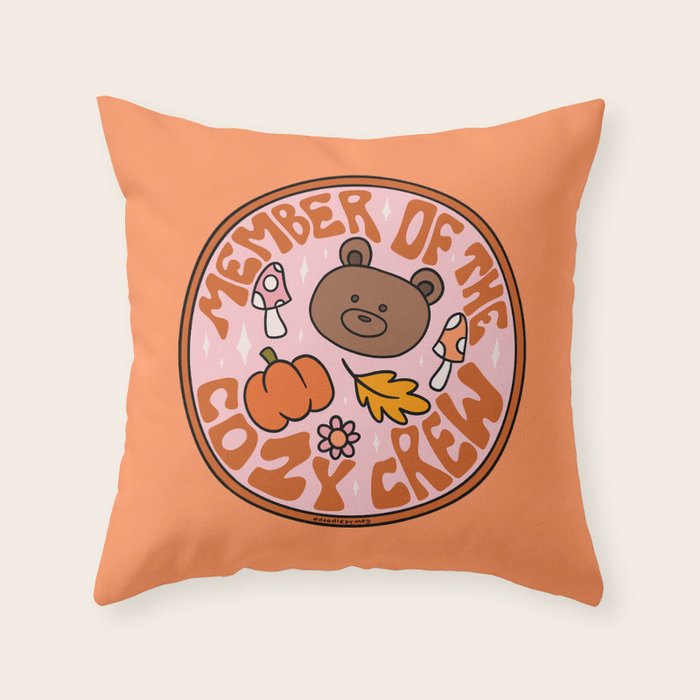 Member of Cozy Crew Throw Pillow Gallery Image 6