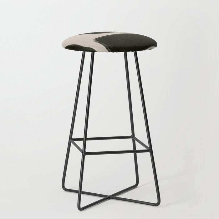 Black Geometric Shapes  Stool Gallery Image 1