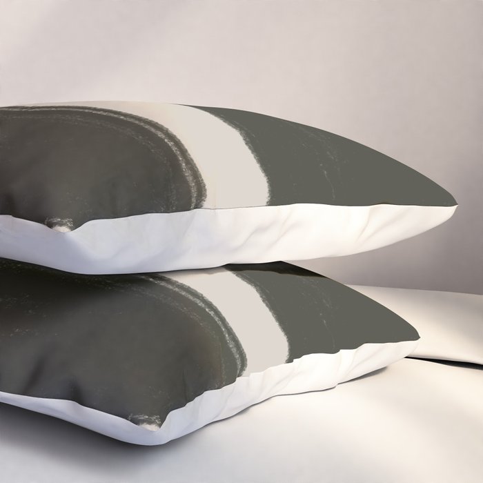 Black Geometric Shapes  Pillow Sham Gallery Image 3