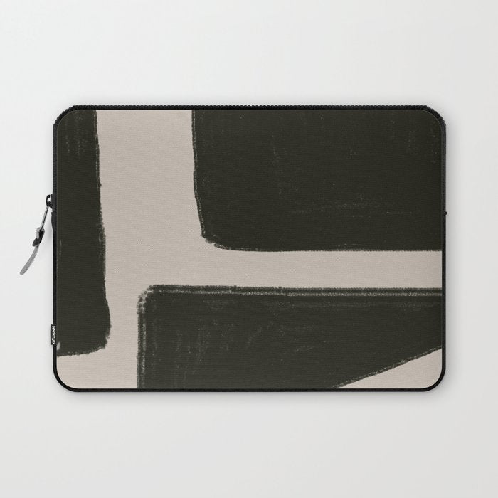 Black Geometric Shapes  Laptop Sleeve Gallery Image 1