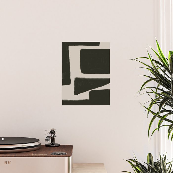 Black Geometric Shapes  Poster Gallery Image 2
