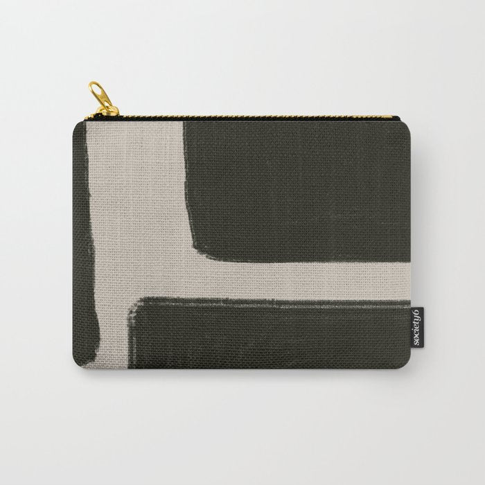 Black Geometric Shapes  Carry All Pouch Gallery Image 1