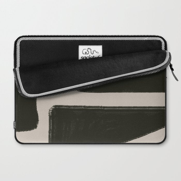 Black Geometric Shapes  Laptop Sleeve Gallery Image 2
