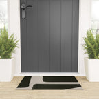 Black Geometric Shapes  Welcome Mat Gallery Image 3