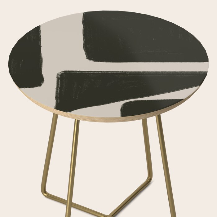 Black Geometric Shapes  Side Table Gallery Image 2