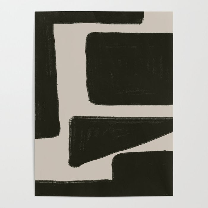 Black Geometric Shapes  Poster Gallery Image 4
