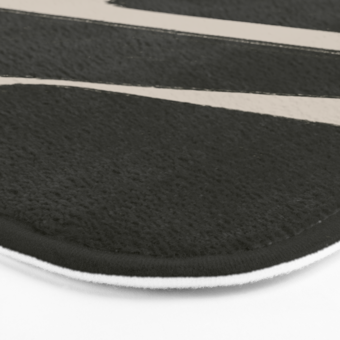 Black Geometric Shapes  Bath Mat Gallery Image 3
