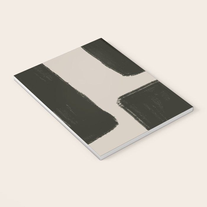 Black Geometric Shapes  Notebook Gallery Image 3