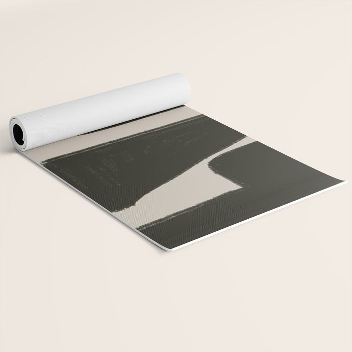 Black Geometric Shapes  Yoga Mat Gallery Image 2