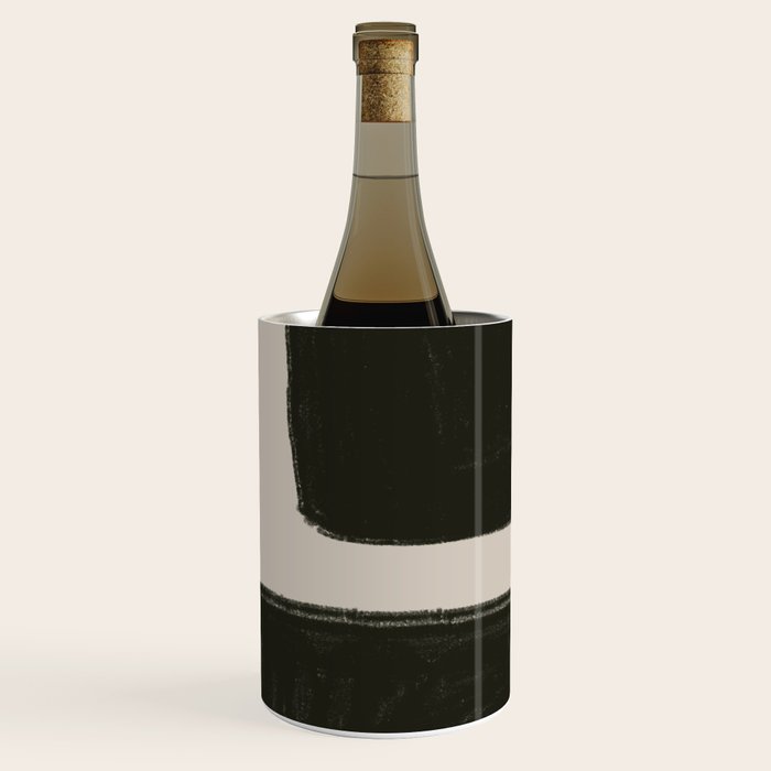 Black Geometric Shapes  Wine Chiller Gallery Image 1