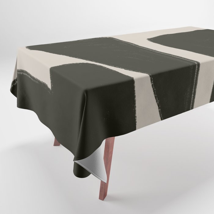 Black Geometric Shapes  Tablecloth Gallery Image 1