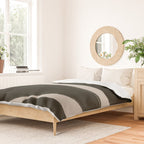 Black Geometric Shapes  Duvet Cover Gallery Image 2