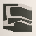 Black Geometric Shapes  Wrapping Paper Gallery Image 3