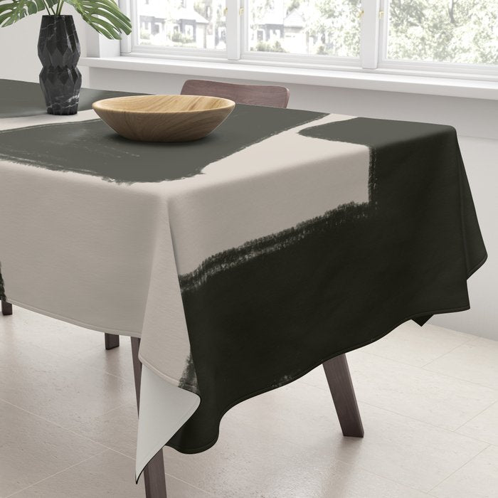 Black Geometric Shapes  Tablecloth Gallery Image 3