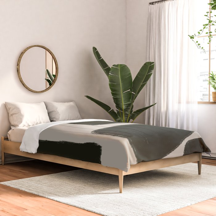 Black Geometric Shapes  Comforter Gallery Image 2