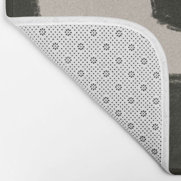 Black Geometric Shapes  Bath Mat Gallery Image 2