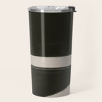 Black Geometric Shapes  Travel Mug Gallery Image 2