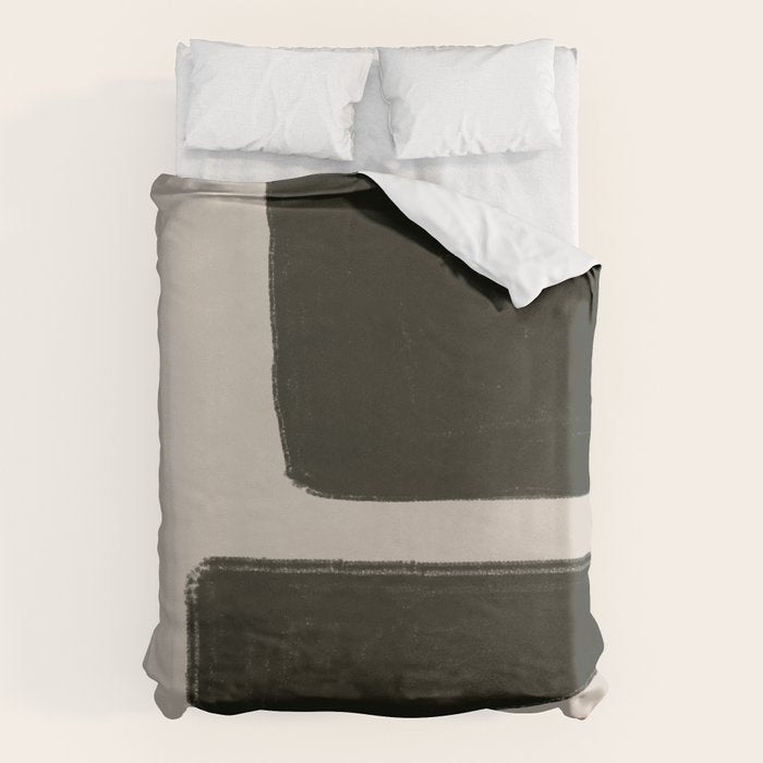 Black Geometric Shapes  Duvet Cover Gallery Image 6