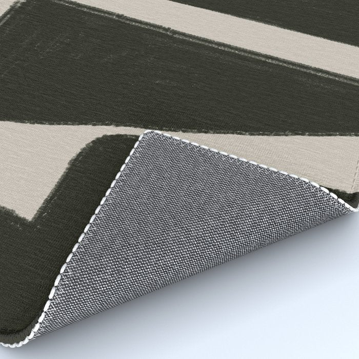 Black Geometric Shapes  Rug Gallery Image 4