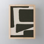 Black Geometric Shapes  Mini Art Print Gallery Image 1
