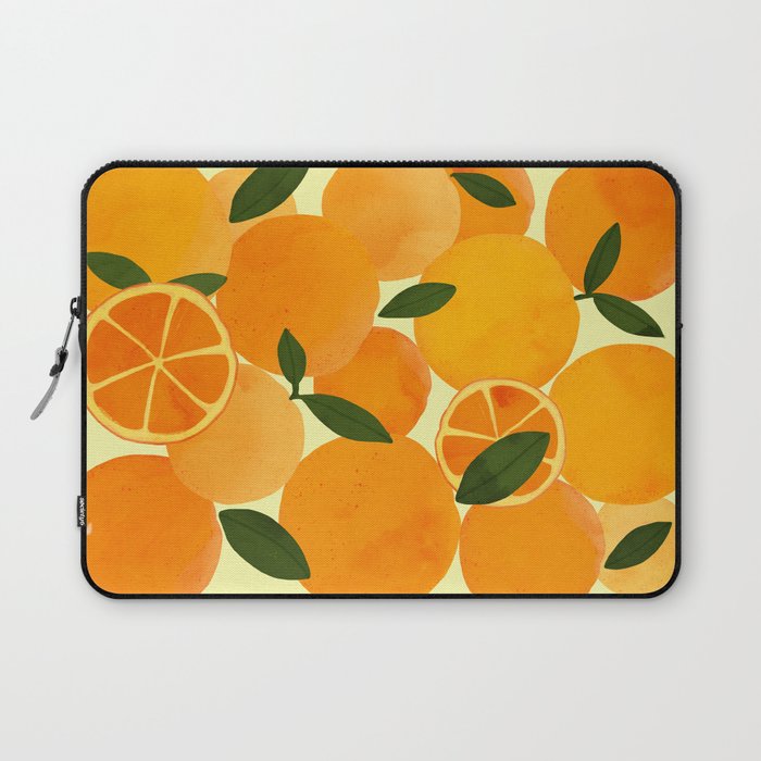 mediterranean oranges still life  Laptop Sleeve Gallery Image 1