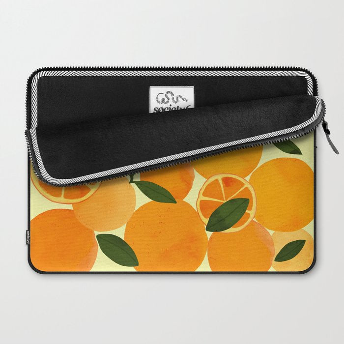 mediterranean oranges still life  Laptop Sleeve Gallery Image 2