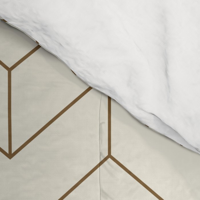 Simple Linear Geometry in Cream Comforter Gallery Image 4