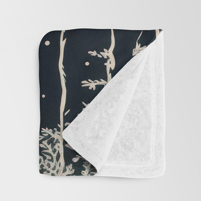 Red Moon Deer Pair Throw Blanket Gallery Image 3